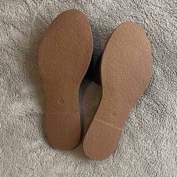 Madewell boardwalk slides black NWOT 7.5 - Picture 3 of 4